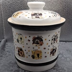 Dog Ceramic Treat Jar